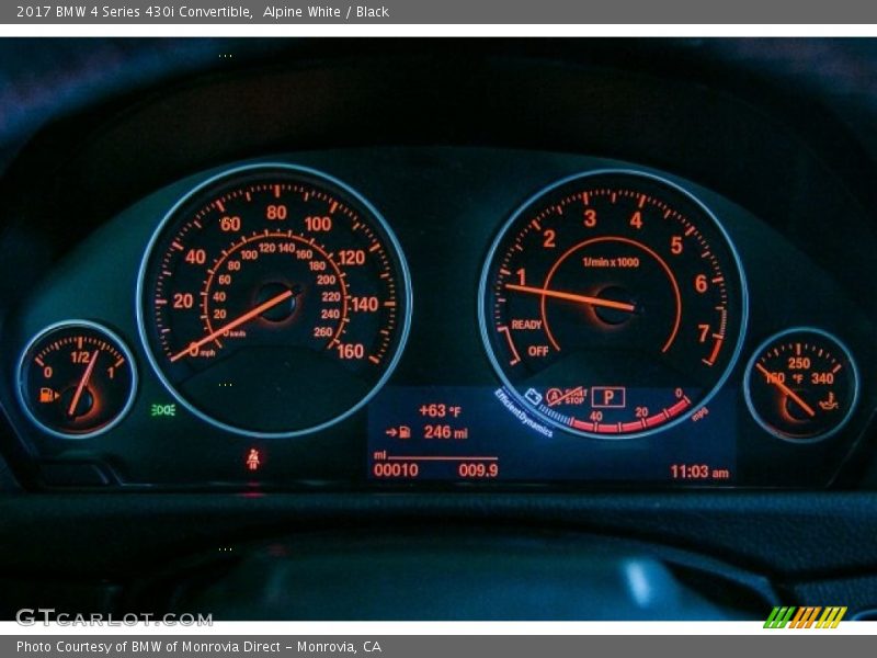 Alpine White / Black 2017 BMW 4 Series 430i Convertible