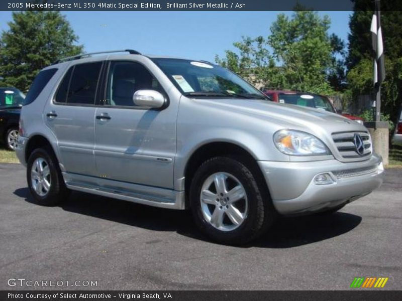 Brilliant Silver Metallic / Ash 2005 Mercedes-Benz ML 350 4Matic Special Edition