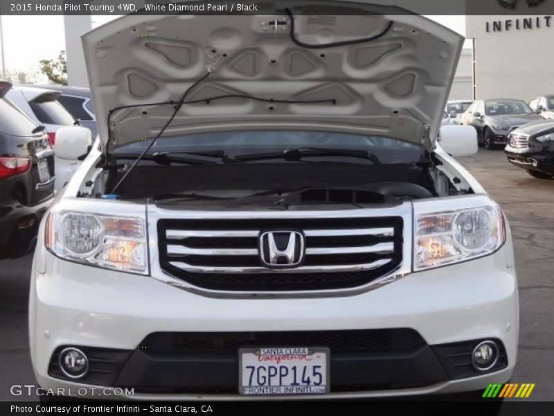 White Diamond Pearl / Black 2015 Honda Pilot Touring 4WD