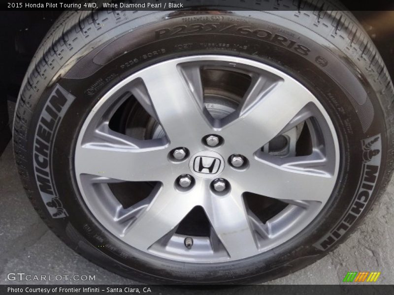 White Diamond Pearl / Black 2015 Honda Pilot Touring 4WD