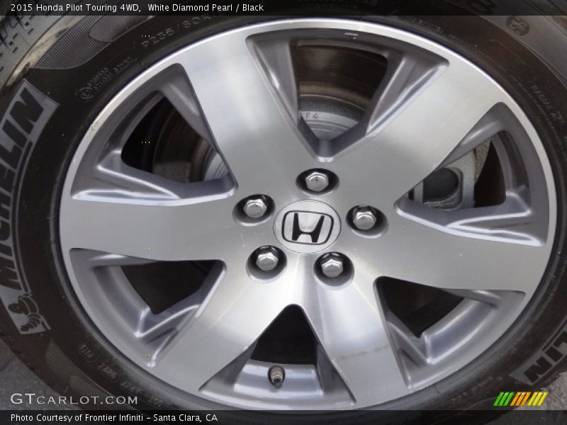 White Diamond Pearl / Black 2015 Honda Pilot Touring 4WD