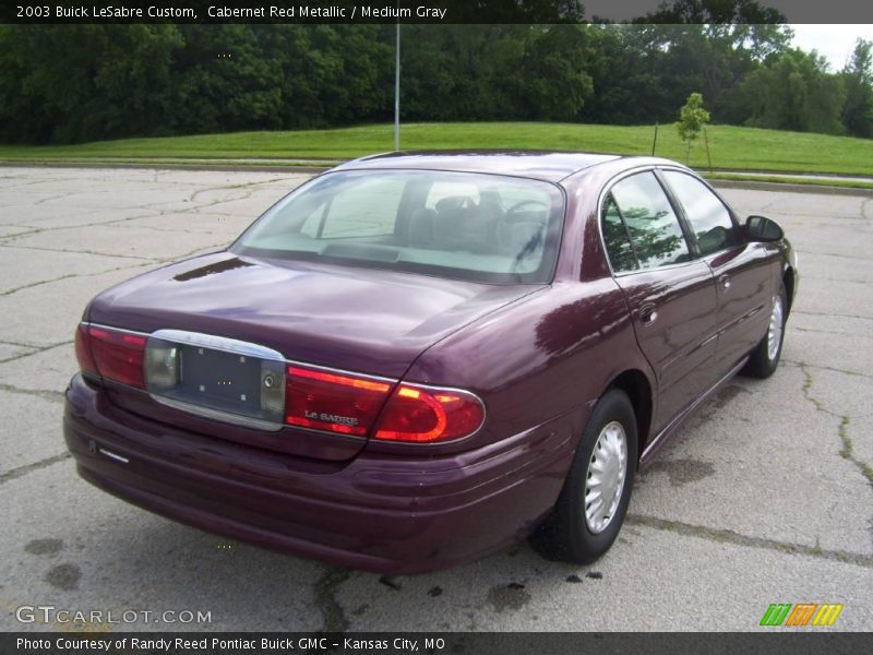Cabernet Red Metallic / Medium Gray 2003 Buick LeSabre Custom