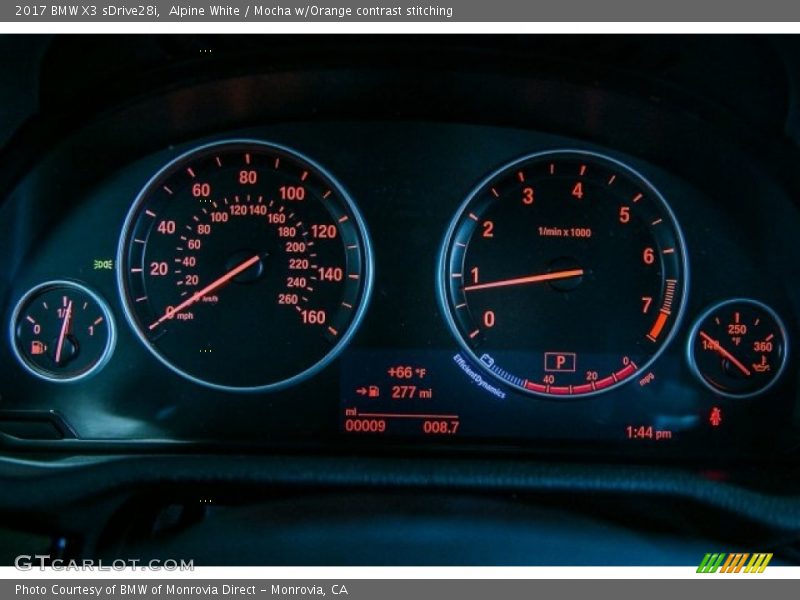 Alpine White / Mocha w/Orange contrast stitching 2017 BMW X3 sDrive28i