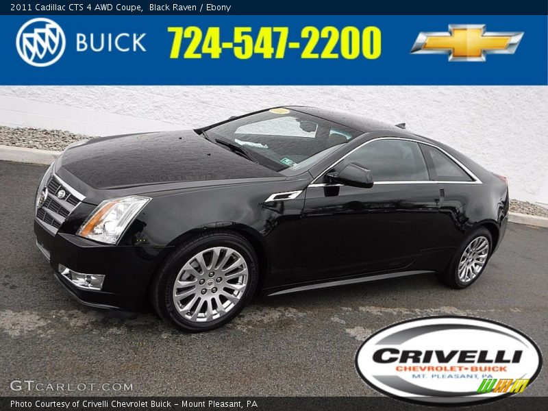 Black Raven / Ebony 2011 Cadillac CTS 4 AWD Coupe