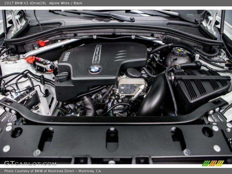 Alpine White / Black 2017 BMW X3 sDrive28i