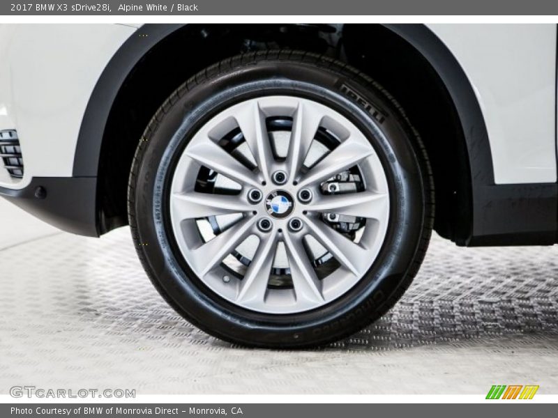 Alpine White / Black 2017 BMW X3 sDrive28i