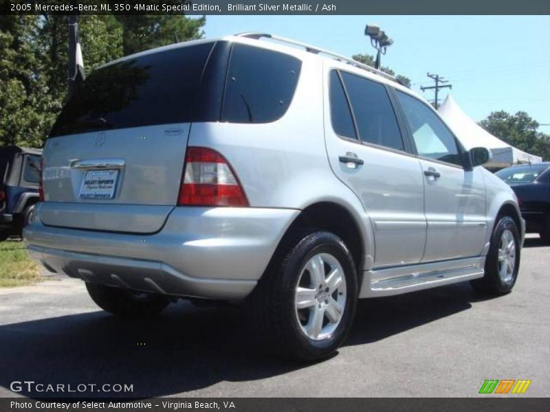Brilliant Silver Metallic / Ash 2005 Mercedes-Benz ML 350 4Matic Special Edition