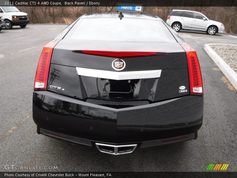 Black Raven / Ebony 2011 Cadillac CTS 4 AWD Coupe