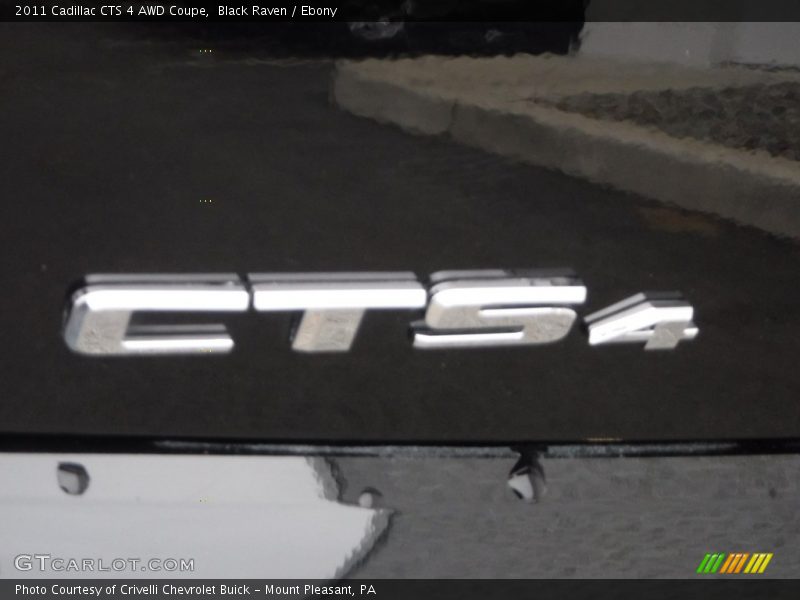 Black Raven / Ebony 2011 Cadillac CTS 4 AWD Coupe