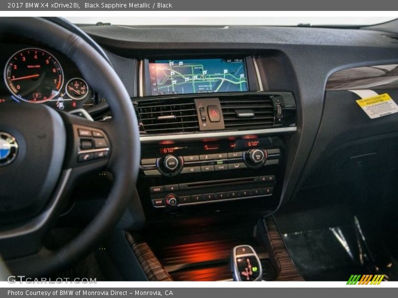 Black Sapphire Metallic / Black 2017 BMW X4 xDrive28i