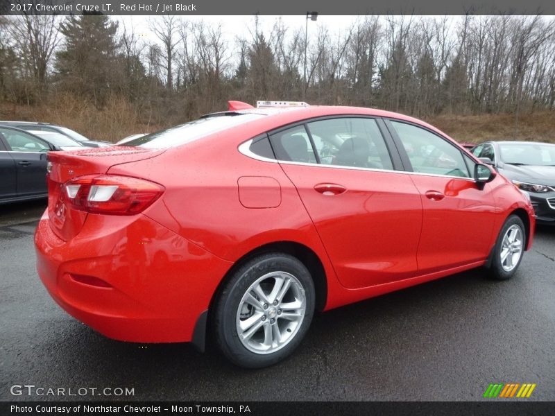 Red Hot / Jet Black 2017 Chevrolet Cruze LT