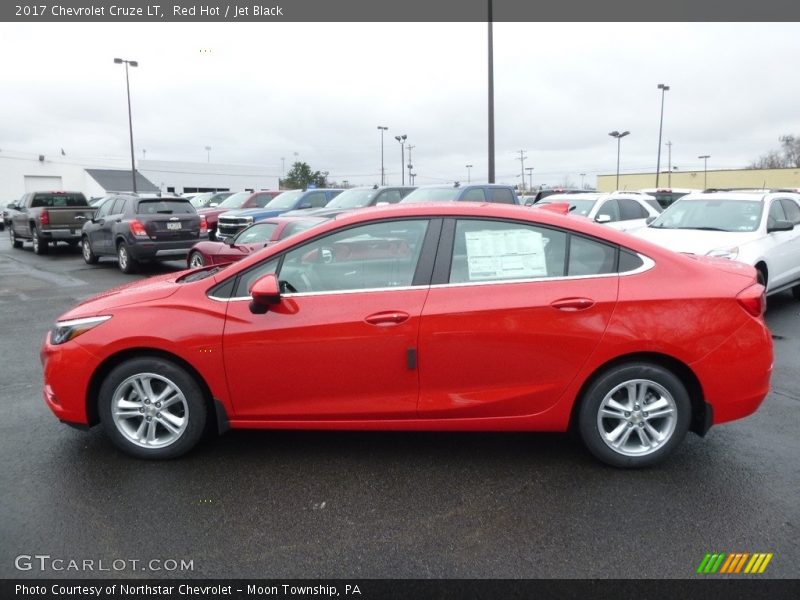 Red Hot / Jet Black 2017 Chevrolet Cruze LT