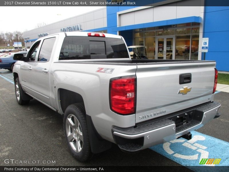 Silver Ice Metallic / Jet Black 2017 Chevrolet Silverado 1500 LT Crew Cab 4x4
