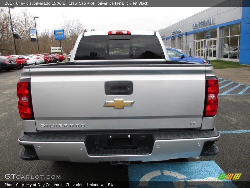 Silver Ice Metallic / Jet Black 2017 Chevrolet Silverado 1500 LT Crew Cab 4x4