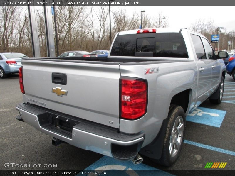 Silver Ice Metallic / Jet Black 2017 Chevrolet Silverado 1500 LT Crew Cab 4x4
