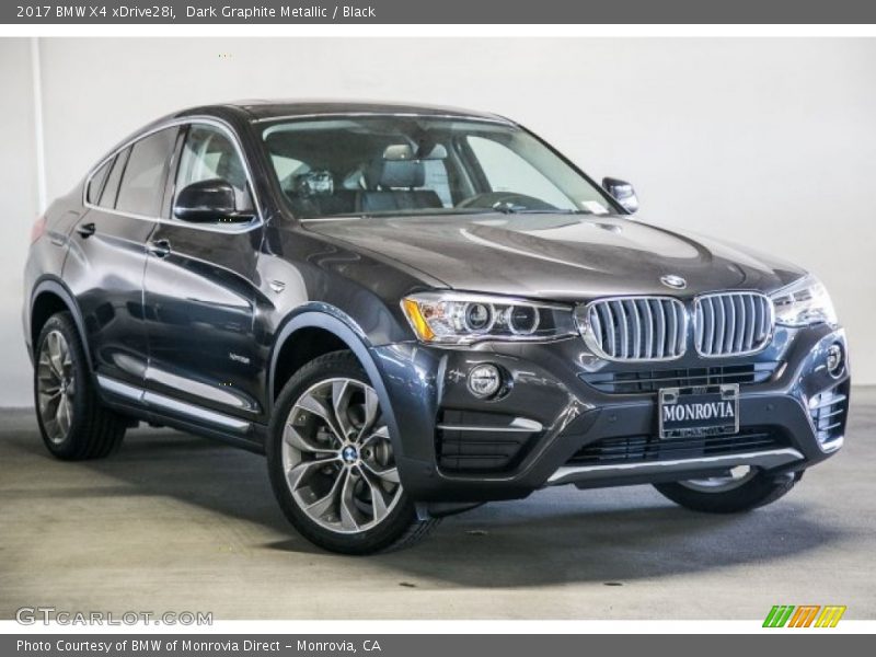 Dark Graphite Metallic / Black 2017 BMW X4 xDrive28i