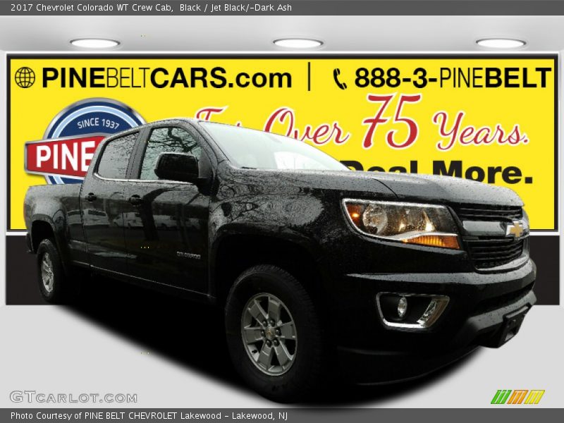 Black / Jet Black/­Dark Ash 2017 Chevrolet Colorado WT Crew Cab