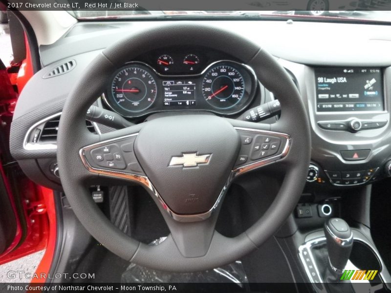 Red Hot / Jet Black 2017 Chevrolet Cruze LT