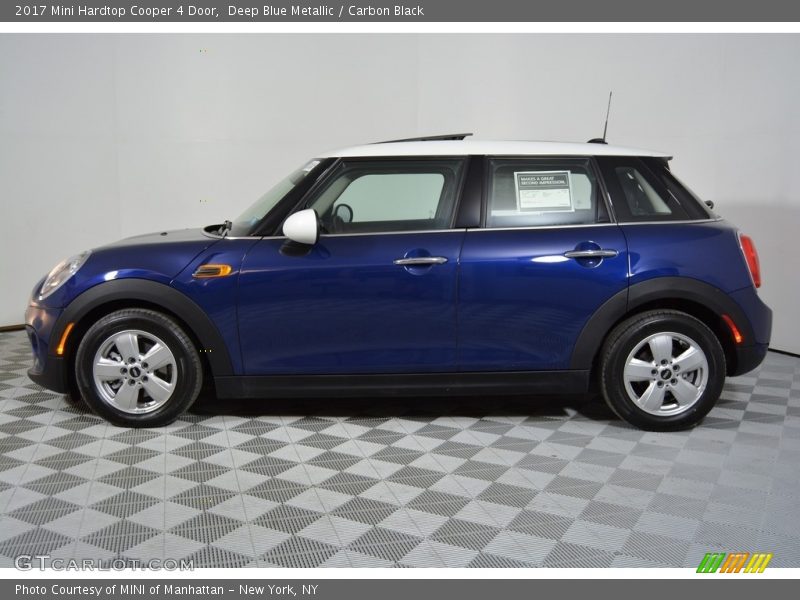 Deep Blue Metallic / Carbon Black 2017 Mini Hardtop Cooper 4 Door