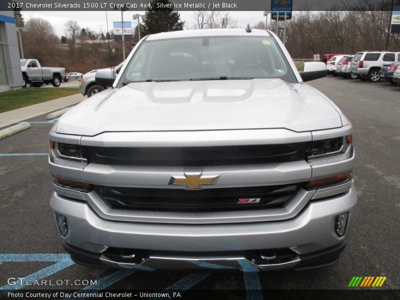 Silver Ice Metallic / Jet Black 2017 Chevrolet Silverado 1500 LT Crew Cab 4x4