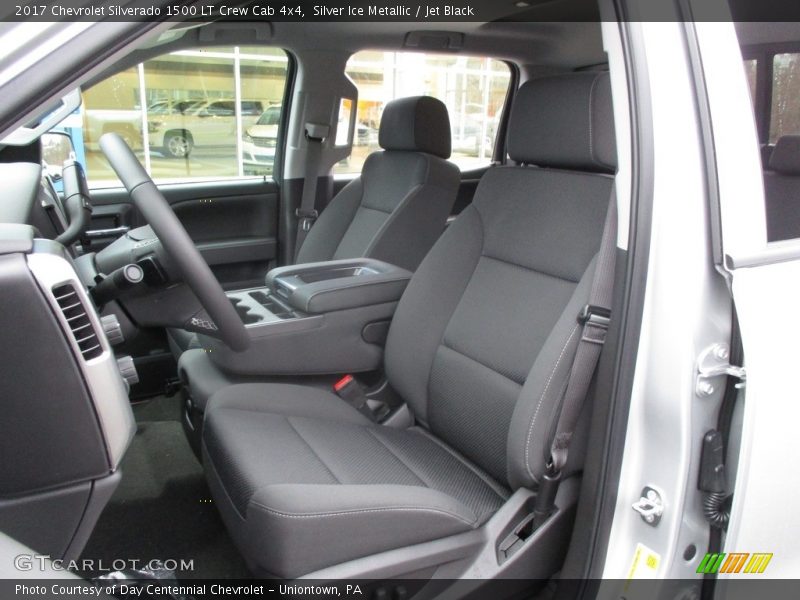 Silver Ice Metallic / Jet Black 2017 Chevrolet Silverado 1500 LT Crew Cab 4x4