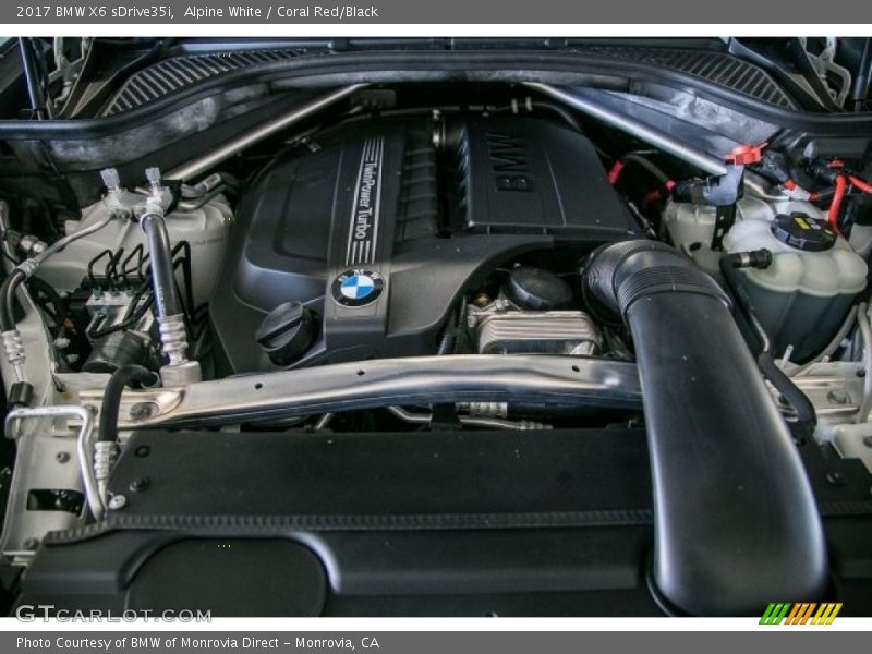  2017 X6 sDrive35i Engine - 3.0 Liter TwinPower Turbocharged DOHC 24-Valve VVT  Inline 6 Cylinder