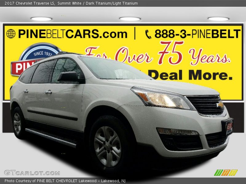 Summit White / Dark Titanium/Light Titanium 2017 Chevrolet Traverse LS