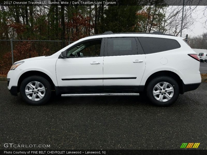 Summit White / Dark Titanium/Light Titanium 2017 Chevrolet Traverse LS