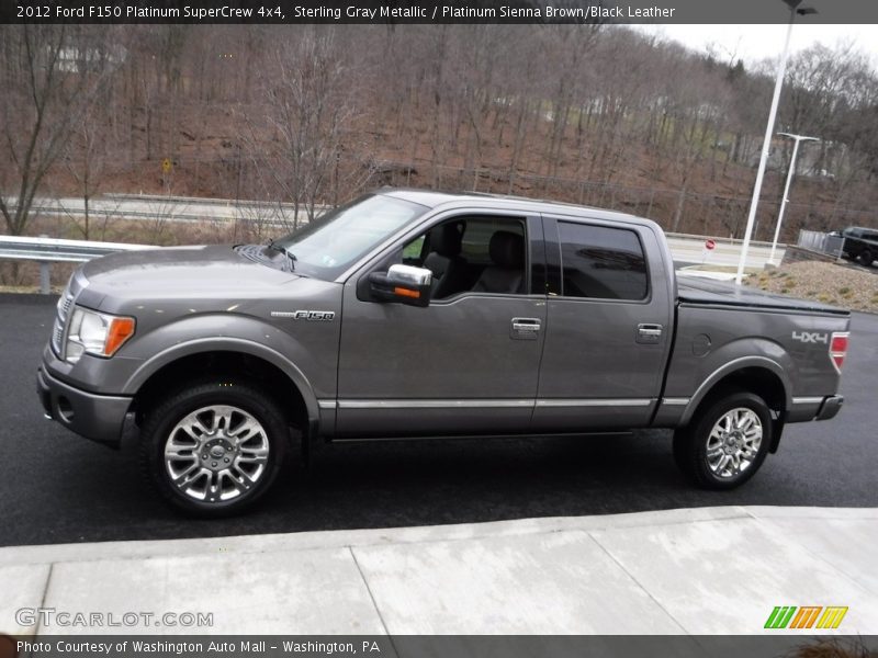 Sterling Gray Metallic / Platinum Sienna Brown/Black Leather 2012 Ford F150 Platinum SuperCrew 4x4