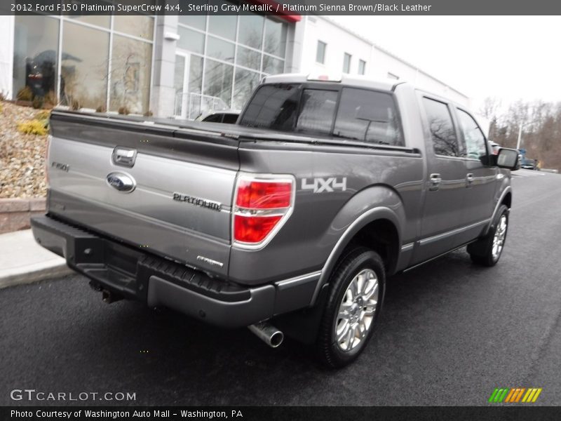 Sterling Gray Metallic / Platinum Sienna Brown/Black Leather 2012 Ford F150 Platinum SuperCrew 4x4