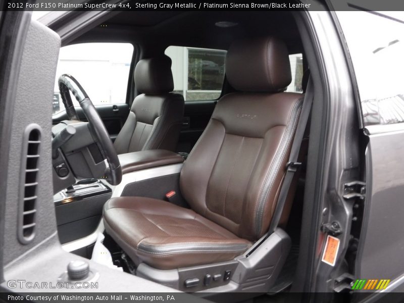 Sterling Gray Metallic / Platinum Sienna Brown/Black Leather 2012 Ford F150 Platinum SuperCrew 4x4