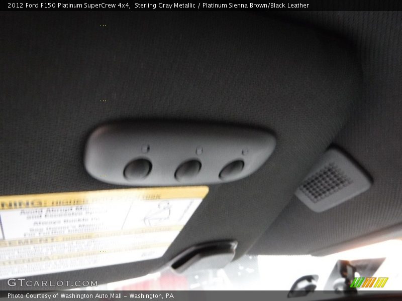 Sterling Gray Metallic / Platinum Sienna Brown/Black Leather 2012 Ford F150 Platinum SuperCrew 4x4