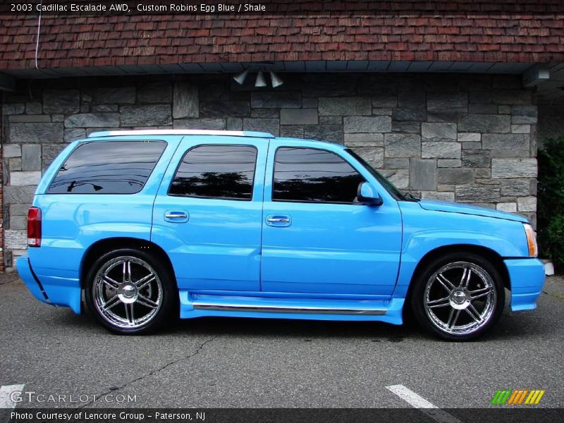 Custom Robins Egg Blue / Shale 2003 Cadillac Escalade AWD