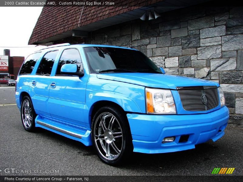 Custom Robins Egg Blue / Shale 2003 Cadillac Escalade AWD