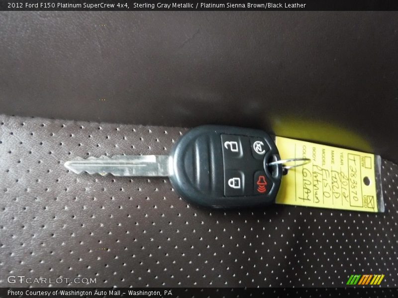 Sterling Gray Metallic / Platinum Sienna Brown/Black Leather 2012 Ford F150 Platinum SuperCrew 4x4