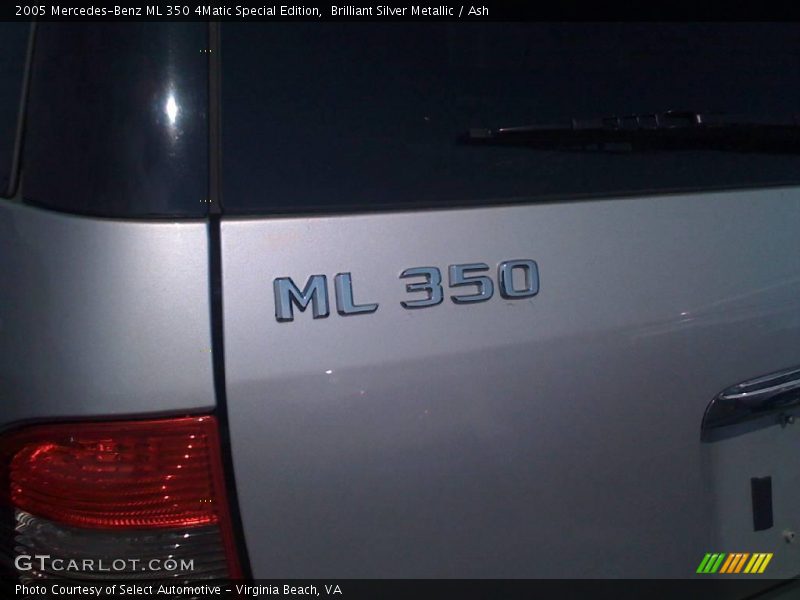 Brilliant Silver Metallic / Ash 2005 Mercedes-Benz ML 350 4Matic Special Edition
