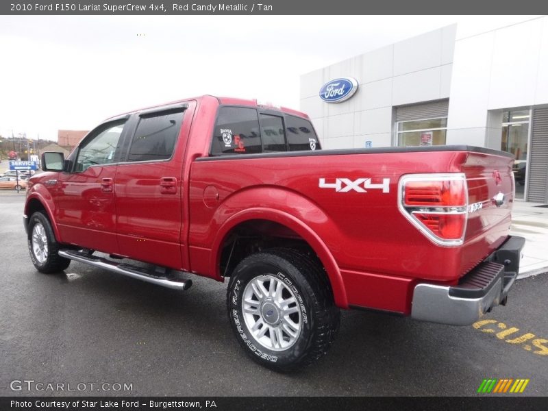 Red Candy Metallic / Tan 2010 Ford F150 Lariat SuperCrew 4x4
