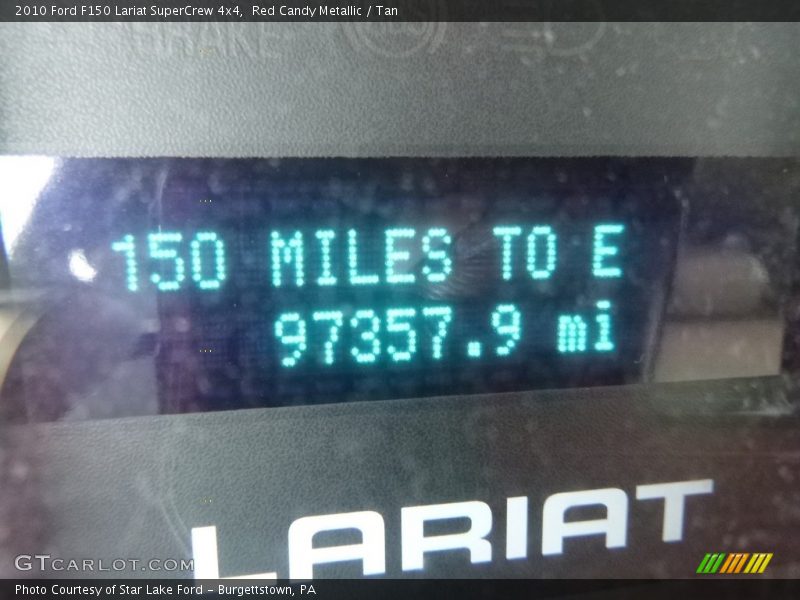 Red Candy Metallic / Tan 2010 Ford F150 Lariat SuperCrew 4x4