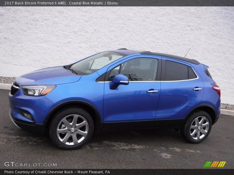 Coastal Blue Metallic / Ebony 2017 Buick Encore Preferred II AWD