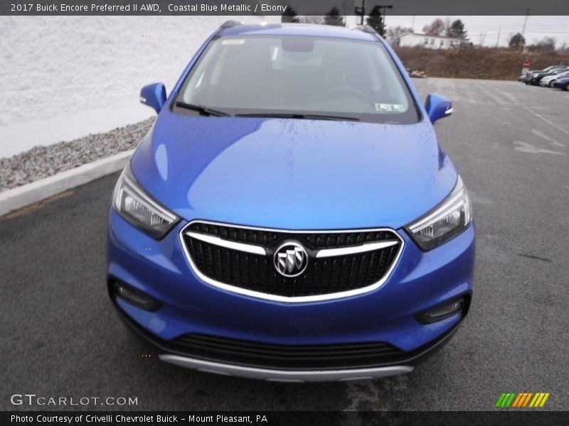 Coastal Blue Metallic / Ebony 2017 Buick Encore Preferred II AWD