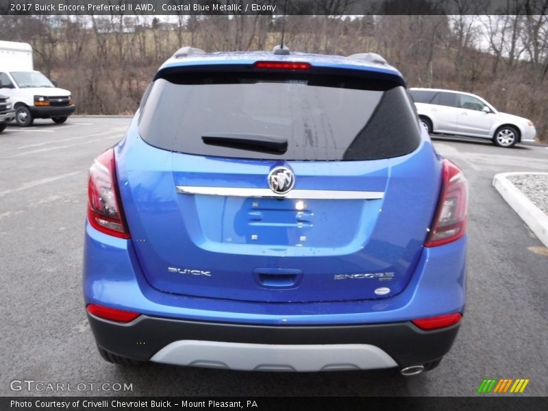 Coastal Blue Metallic / Ebony 2017 Buick Encore Preferred II AWD