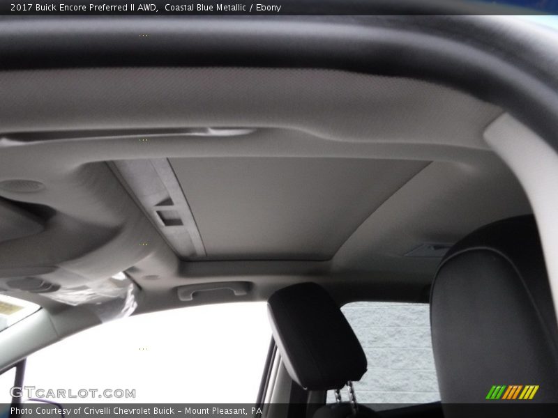 Coastal Blue Metallic / Ebony 2017 Buick Encore Preferred II AWD