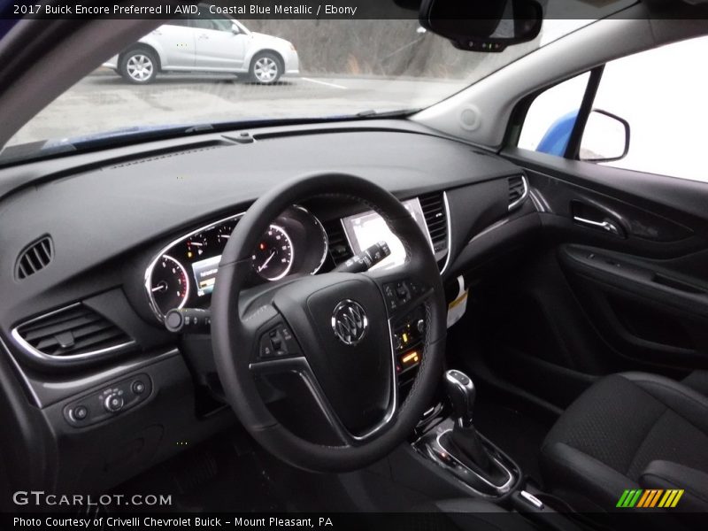 Coastal Blue Metallic / Ebony 2017 Buick Encore Preferred II AWD