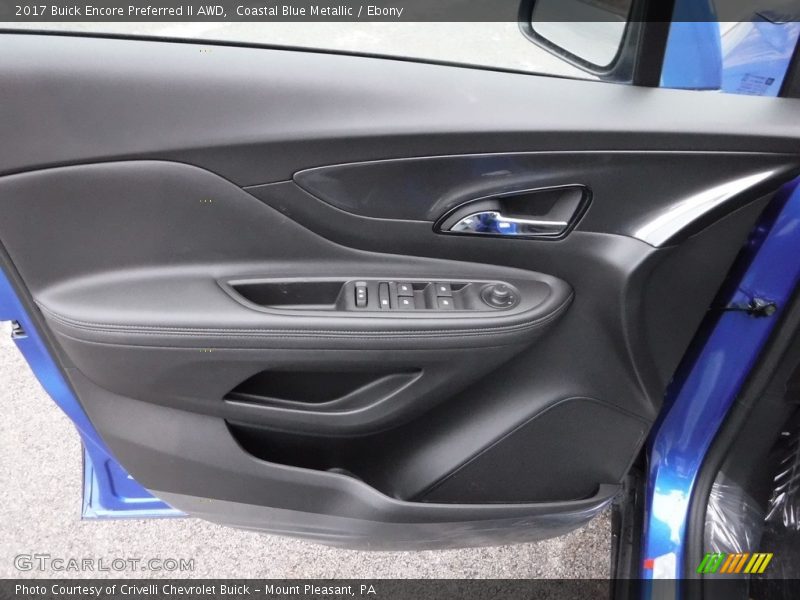 Coastal Blue Metallic / Ebony 2017 Buick Encore Preferred II AWD
