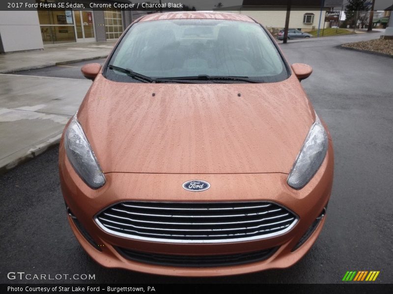 Chrome Copper / Charcoal Black 2017 Ford Fiesta SE Sedan