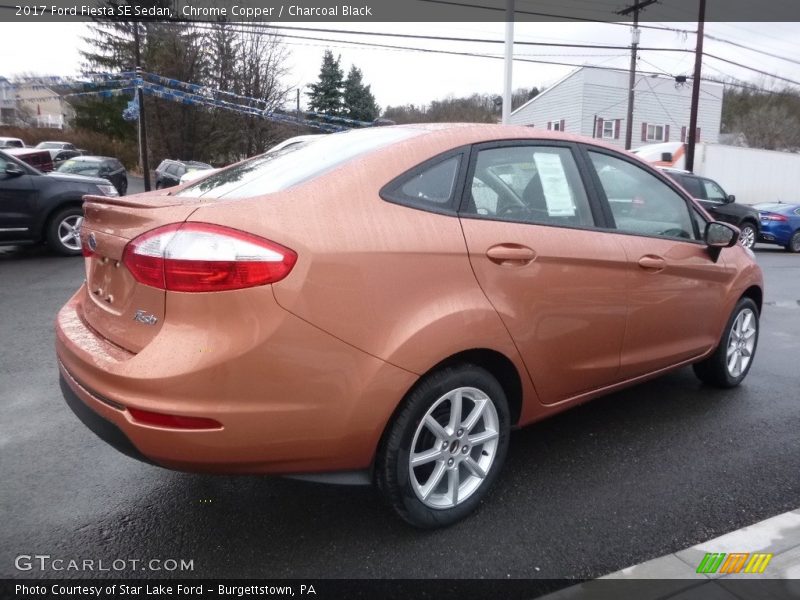 Chrome Copper / Charcoal Black 2017 Ford Fiesta SE Sedan