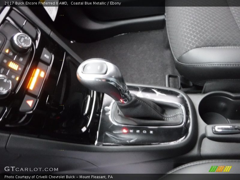 Coastal Blue Metallic / Ebony 2017 Buick Encore Preferred II AWD