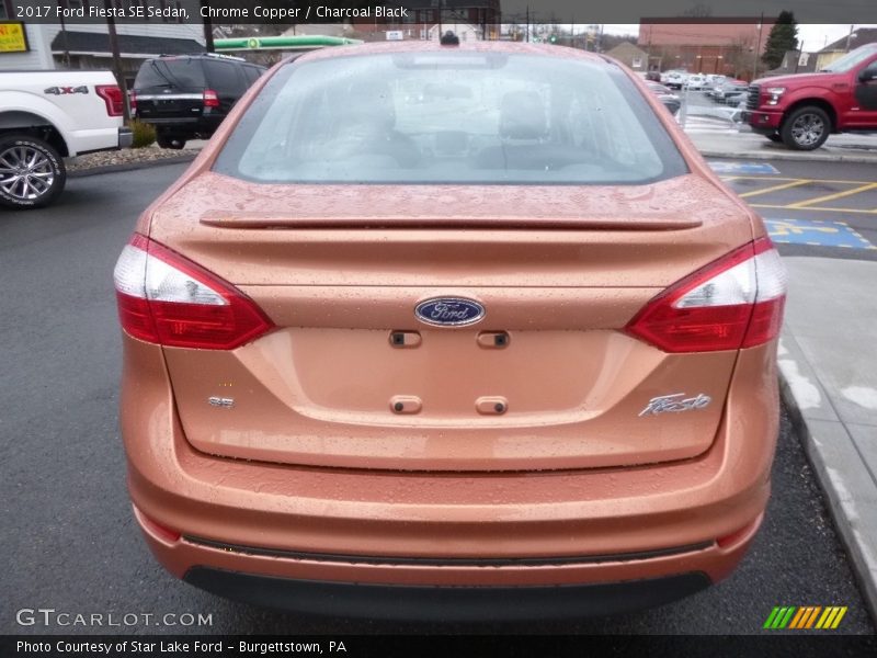 Chrome Copper / Charcoal Black 2017 Ford Fiesta SE Sedan
