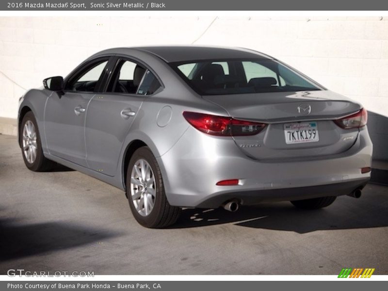 Sonic Silver Metallic / Black 2016 Mazda Mazda6 Sport