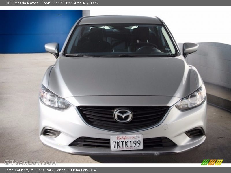 Sonic Silver Metallic / Black 2016 Mazda Mazda6 Sport